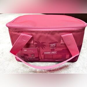 Pink Trader Joe's Insulated Bag